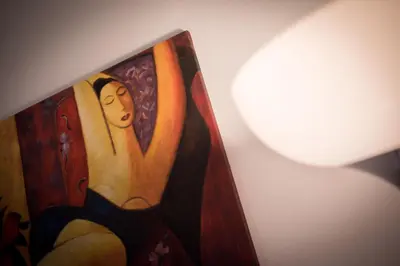 a picture of a painting of a woman at Skylight Megaron in Larnaka