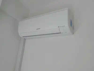 a television in the ceiling of a room at Markora Central Apartment in Nicosia