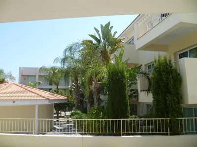 a view from the balcony of a apartment building at Great Kings Resort Apartment 10 Block 19 in Protaras