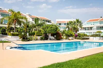 an image of a swimming pool at a resort at Bayview Terraces in Limassol