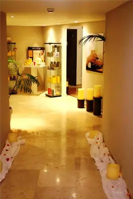 a room with a room with some items on the floor at E-Hotel Larnaca Resort & Spa in Larnaka