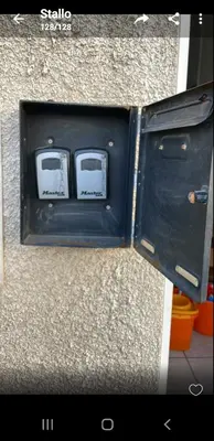 two toasters sitting on the side of a wall at Strovolos rooms Studios in Nicosia