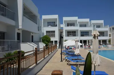 a view of the swimming pool at a resort at Sweet Memories Hotel Apts in Protaras