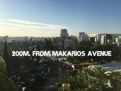 a sign that reads from maximos avenue in a city at Eclectic Business & Leisure in Nicosia