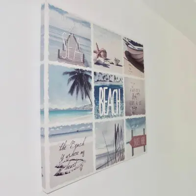 a collage of photos of the beach and the ocean at Margarita Napa Apartments in Ayia Napa