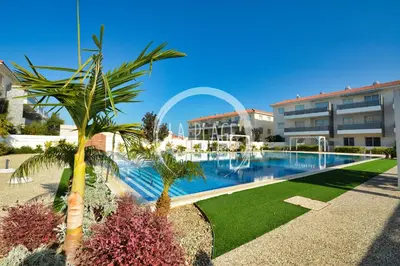 an image of a swimming pool in a building at ♥ Sunny&Cozy Family Apartment ★ Walk to the Beach☼ in Paralimni