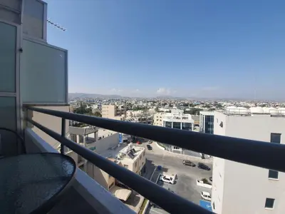 a view of a city from the balcony of a building at Great views apartment. in Limassol