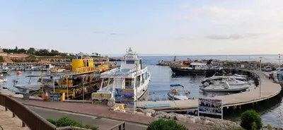 a group of boats are docked at a marina at SUNNY HOME in Protaras