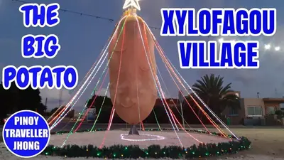 a christmas tree is decorated with lights and lights at -= Studio Love =- in Xylophaghou