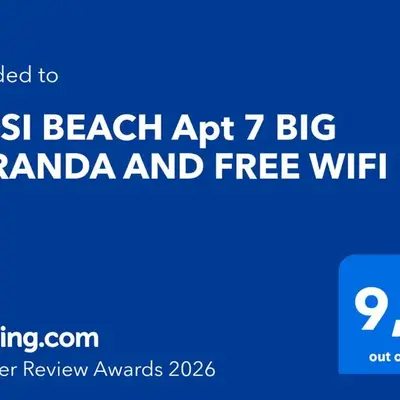 NISSI BEACH Apt 7 BIG VERANDA AND FREE WIFI
