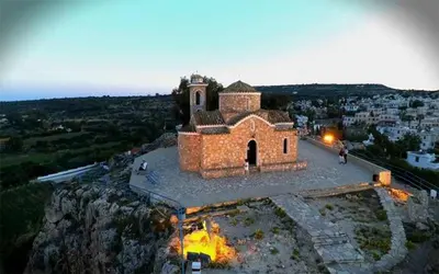 a small building on top of a mountain at Vitamin Sea Protaras in Protaras
