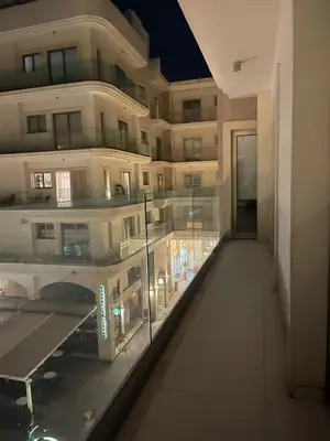 a view of a building from the hallway of a building at Central Large 2BD APT near the Beach in Larnaka