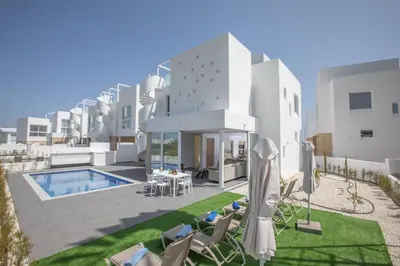an image of a villa with a swimming pool at Vie Bleu 3 Bedroom Villas in Protaras