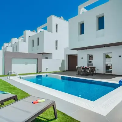 Stay in Style in Modern 3 Bedroom Villas Near Nissi Beach & Square