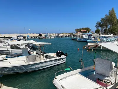 a group of boats docked in a harbor at Great Kings Resort, Kapparis, Cyprus - Self Catering Apartment, Sleeps 6 in Paralimni