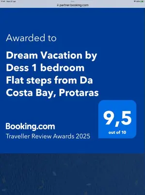 a screenshot of a cell phone with the text warned to dream vacation by class at Dream Vacation by the Sea Protaras in Protaras