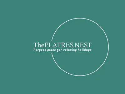 a circle with the phrase the flattest expect place for matching furniture at ThePlatres.Nest in Platres