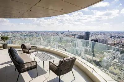 a view from the observation deck of a skyscraper at 360 Nicosia-3 bedrooms Exclusive Panoramic View Residence in Nicosia