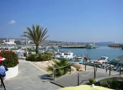 a group of boats docked in a marina at Ayia Napa Luxury Apartment in Ayia Napa