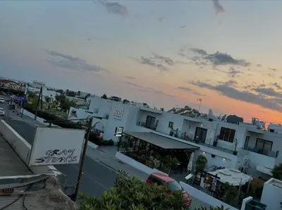 a view of a city street with white buildings at PoliaNapa Nest in Ayia Napa