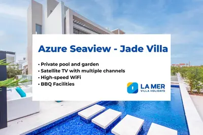 a catalogue of a villa with a swimming pool at Azure Seaview - Jade Villa in Protaras